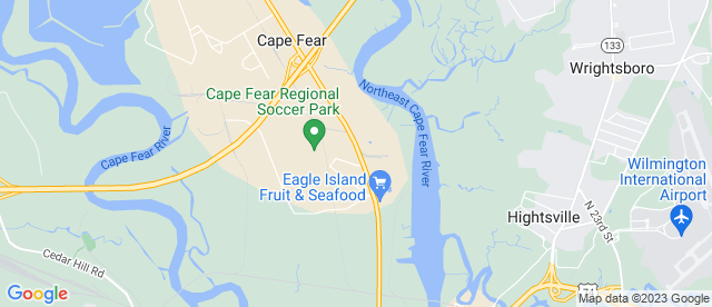 Map image of Carolina Building Products of Wilmington location