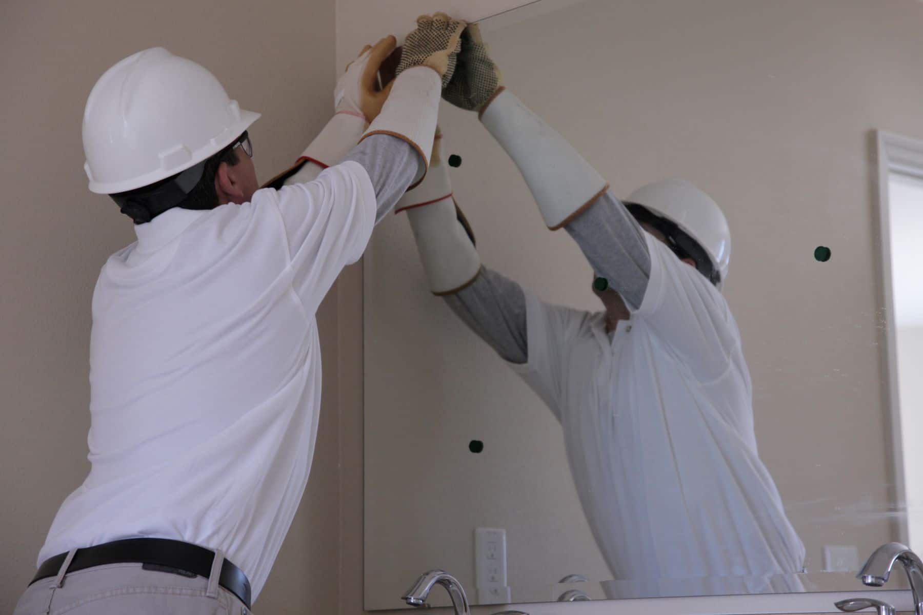 Home Builder Mirror Installation