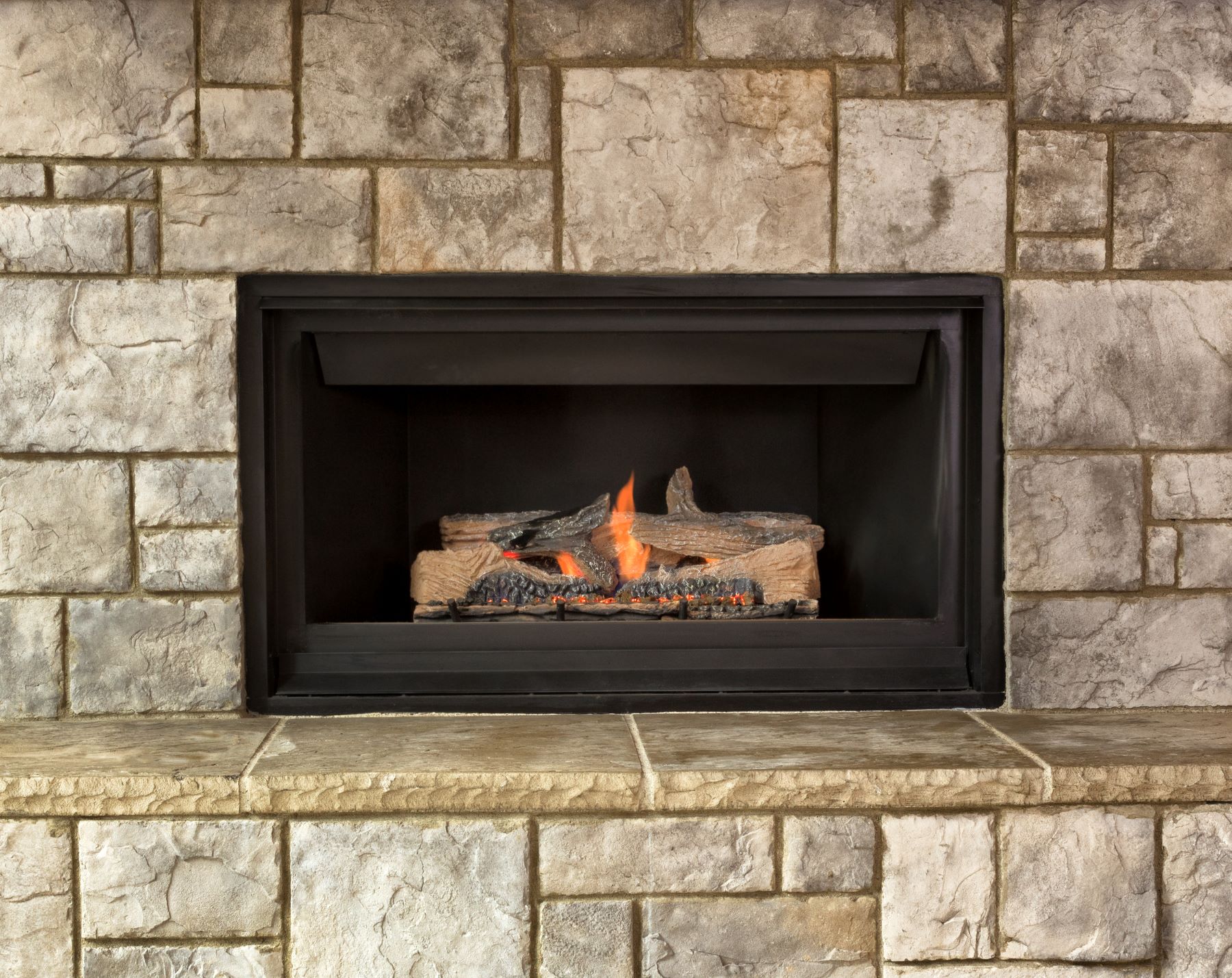 Reflective inserts for home gas fireplaces